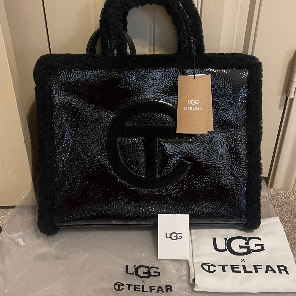UGG X TELFAR MEDIUM SHOPPER CRINKLE TOTE NEW